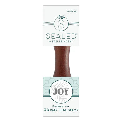 Evergreen Joy 3D Wax Seal Stamp from the Sealed 3D Christmas Collection