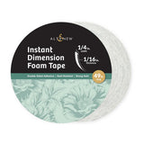 Instant Dimension Foam Tape   1/16'' x 1/4'' x 15m