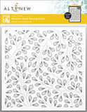 Modern Leaf Background Simple Coloring Stencil Set (2 in 1)