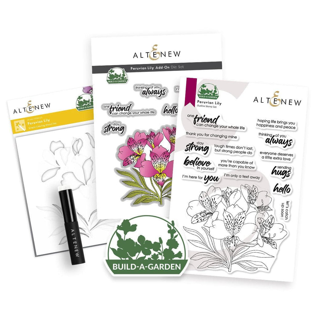 Build A Garden: Peruvian Lily & Add On Die Bundle