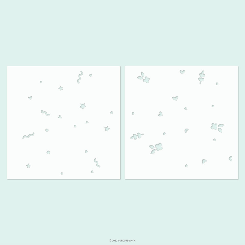 Bursting Backgrounds Turnabout™ Stencil Pack (2 qty; 6 x 6)