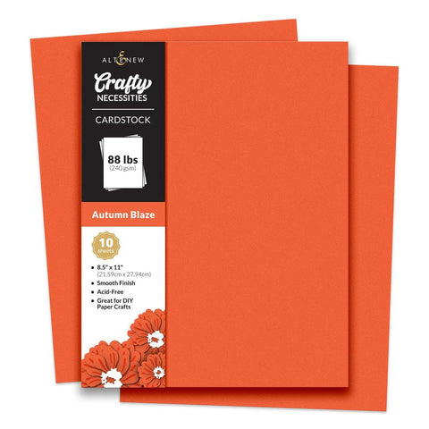 Crafty Necessities: Autumn Blaze Cardstock (10 sheets/set)