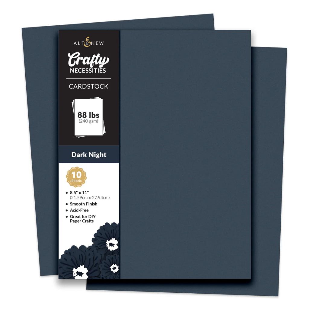 Crafty Necessities: Dark Night Cardstock (10 sheets/set)