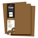 Crafty Necessities: Green Gold Cardstock (10 sheets/set)