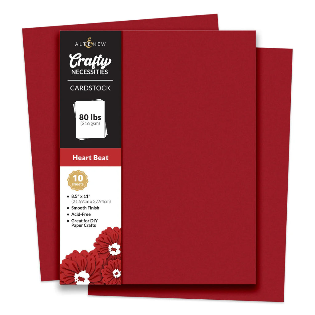 Crafty Necessities: Heart Beat Cardstock (10 sheets/set)