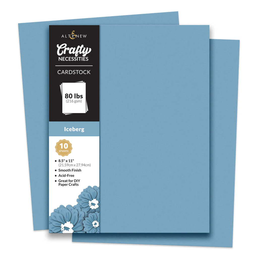 Crafty Necessities: Iceberg Cardstock (10 sheets/set)