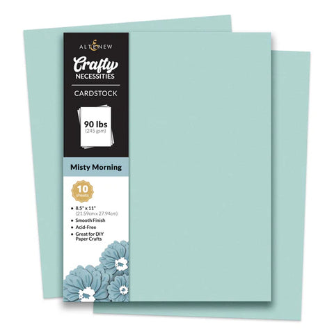 Crafty Necessities: Misty Morning Cardstock (10 sheets/set)