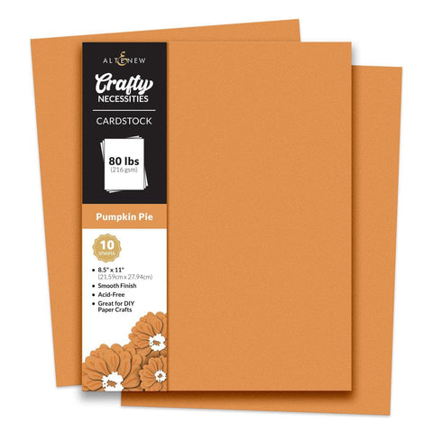 Crafty Necessities: Pumpkin Pie Cardstock (10 sheets/set)