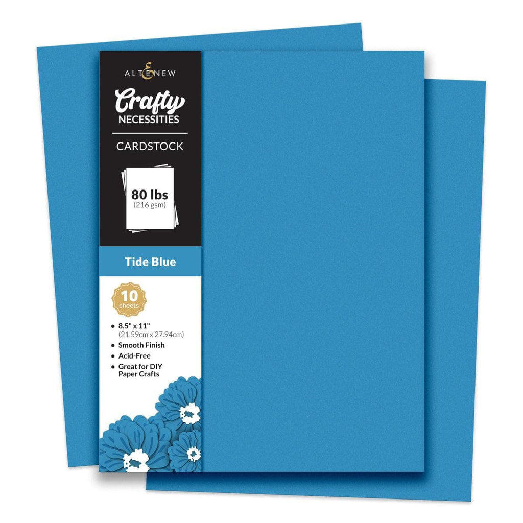 Crafty Necessities: Tide Blue Cardstock (10 sheets/set)