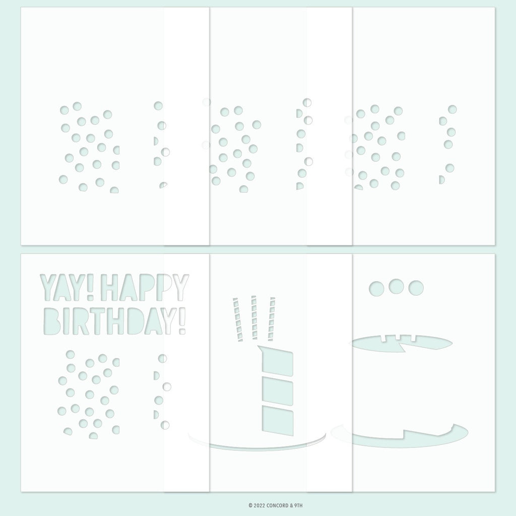 Cut the Cake Stencil Pack (6 stencils; 4.75 x 6)