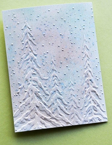 Frosted Trees 3D Embossing Folder