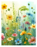 Fabulously Glossy A2 Card Fronts (12 pk)-Field of Wildflowers