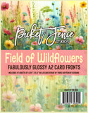 Fabulously Glossy A2 Card Fronts (12 pk)-Field of Wildflowers