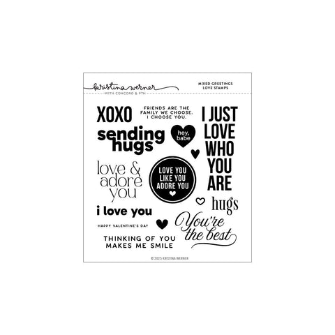 Mixed Greetings Love Stamp Set (6 x 6)