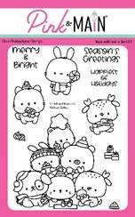 HOLIDAY CUTIES 4X6 STAMP SET