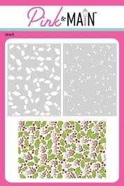 HOLLY BACKGROUND STENCILS (SET OF 2)