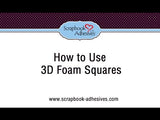 3D Foam Squares Variety Pack - Black