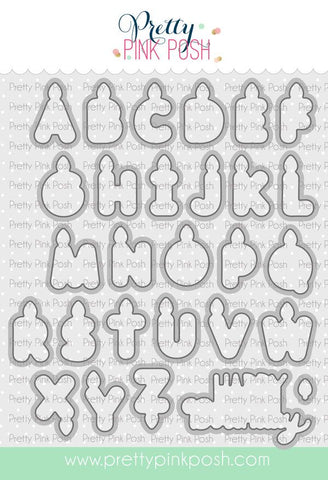 Alphabet Candles Coor Die Set