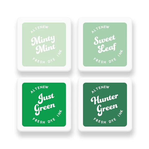 Green Meadows Fresh Dye Ink Mini Cube Set