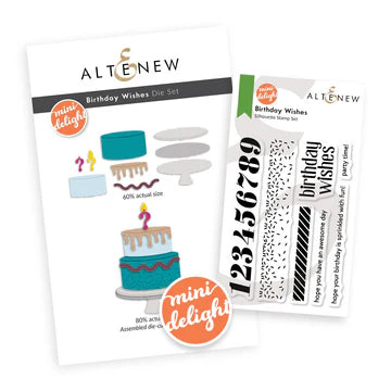 Mini Delight: Birthday Wishes Stamp & Die Set