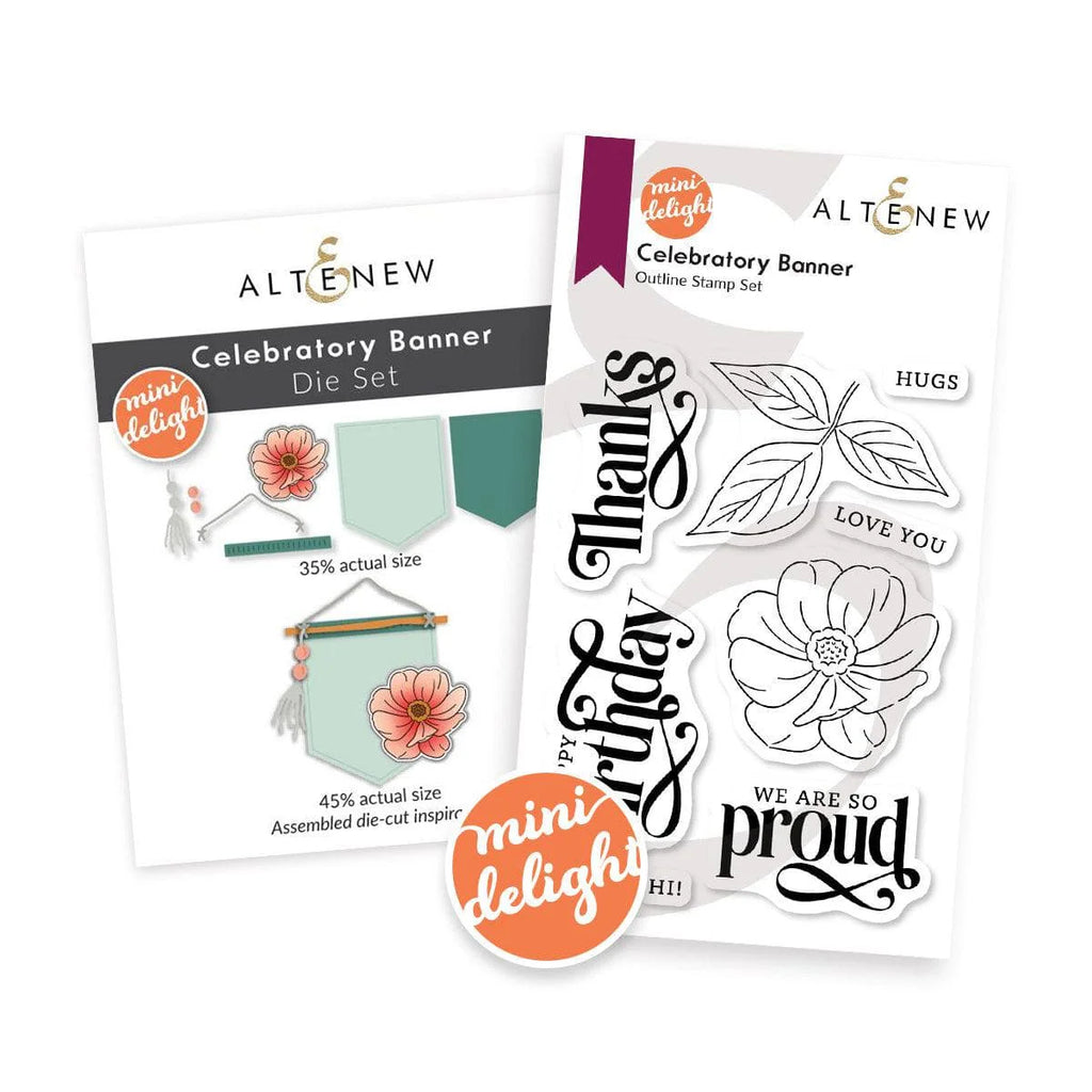 Mini Delight: Celebratory Banner Stamp & Die Set