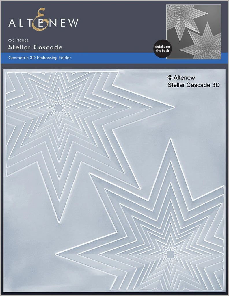 Stellar Cascade 3D Embossing Folder