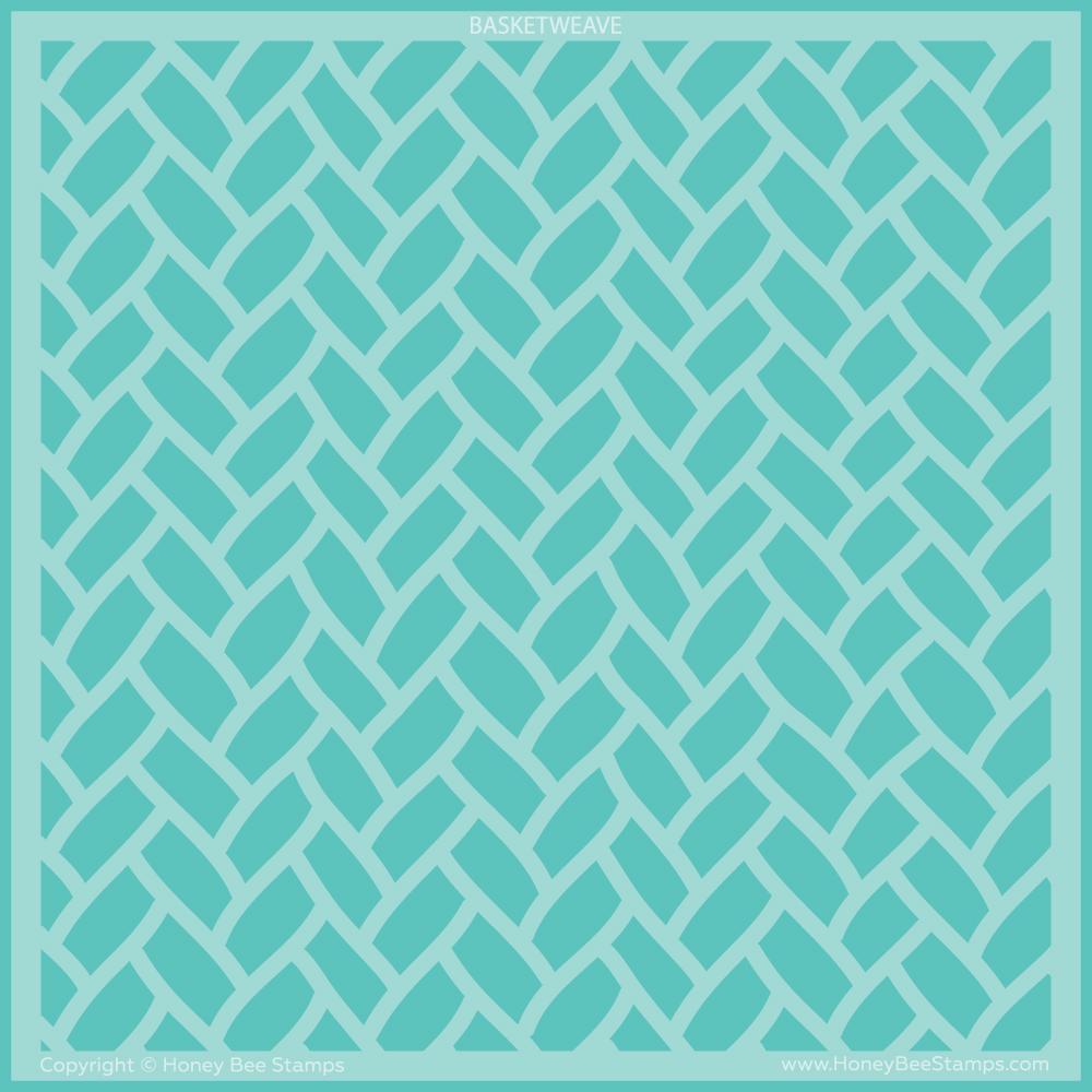 Basketweave Background Stencil