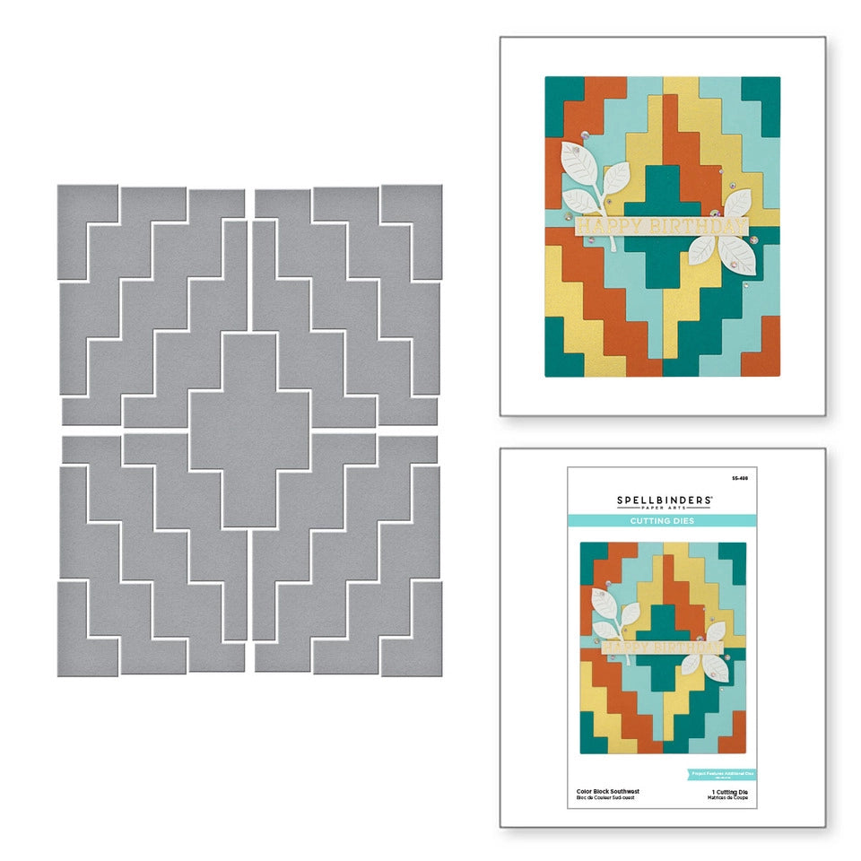 Matrices gravées Color Block Southwest de la collection Color Block Background