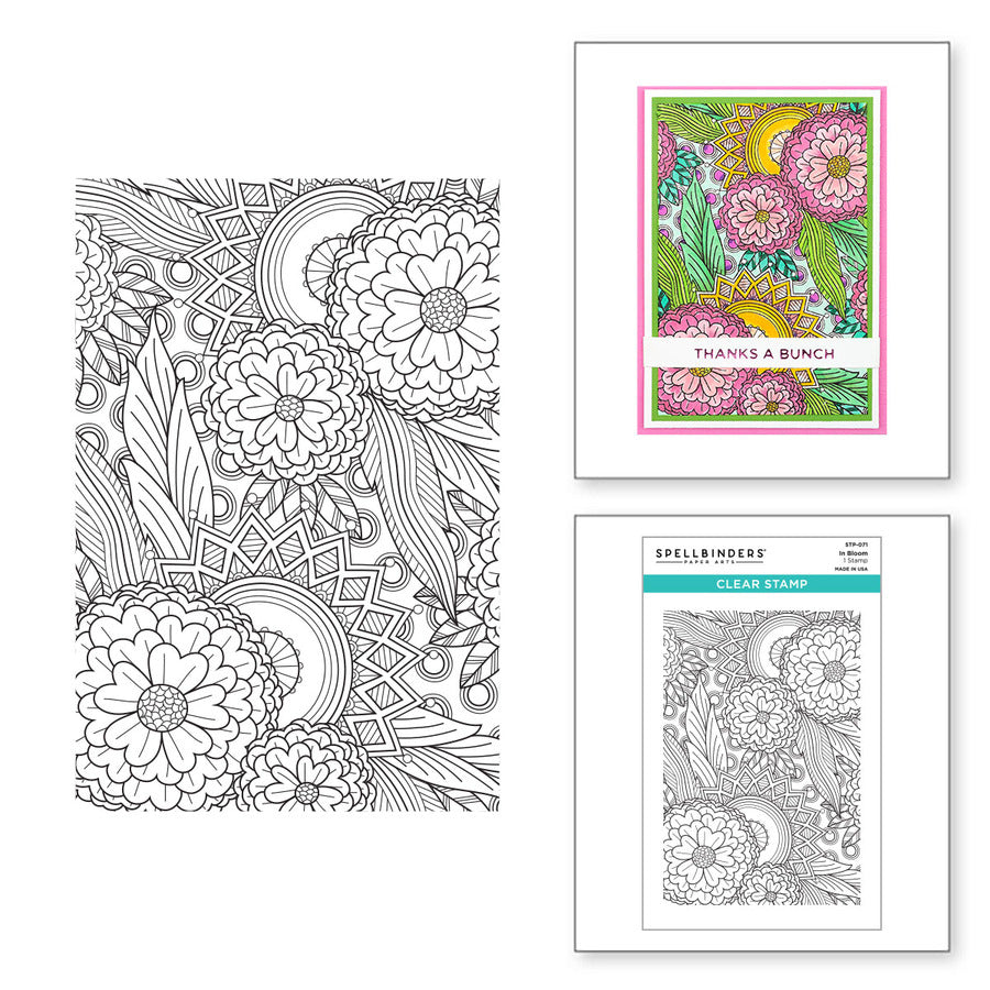 Ensemble de tampons transparents In Bloom de la collection Cardmaker II