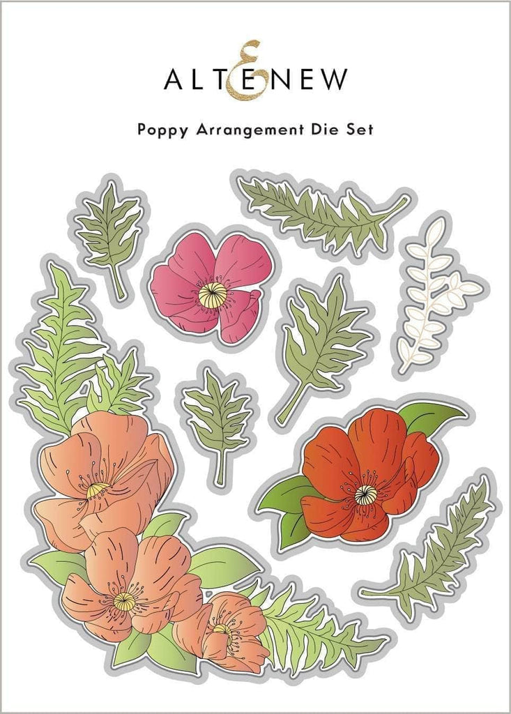 Poppy Arrangement Die Set Bumbleberry Papercrafts Ltd